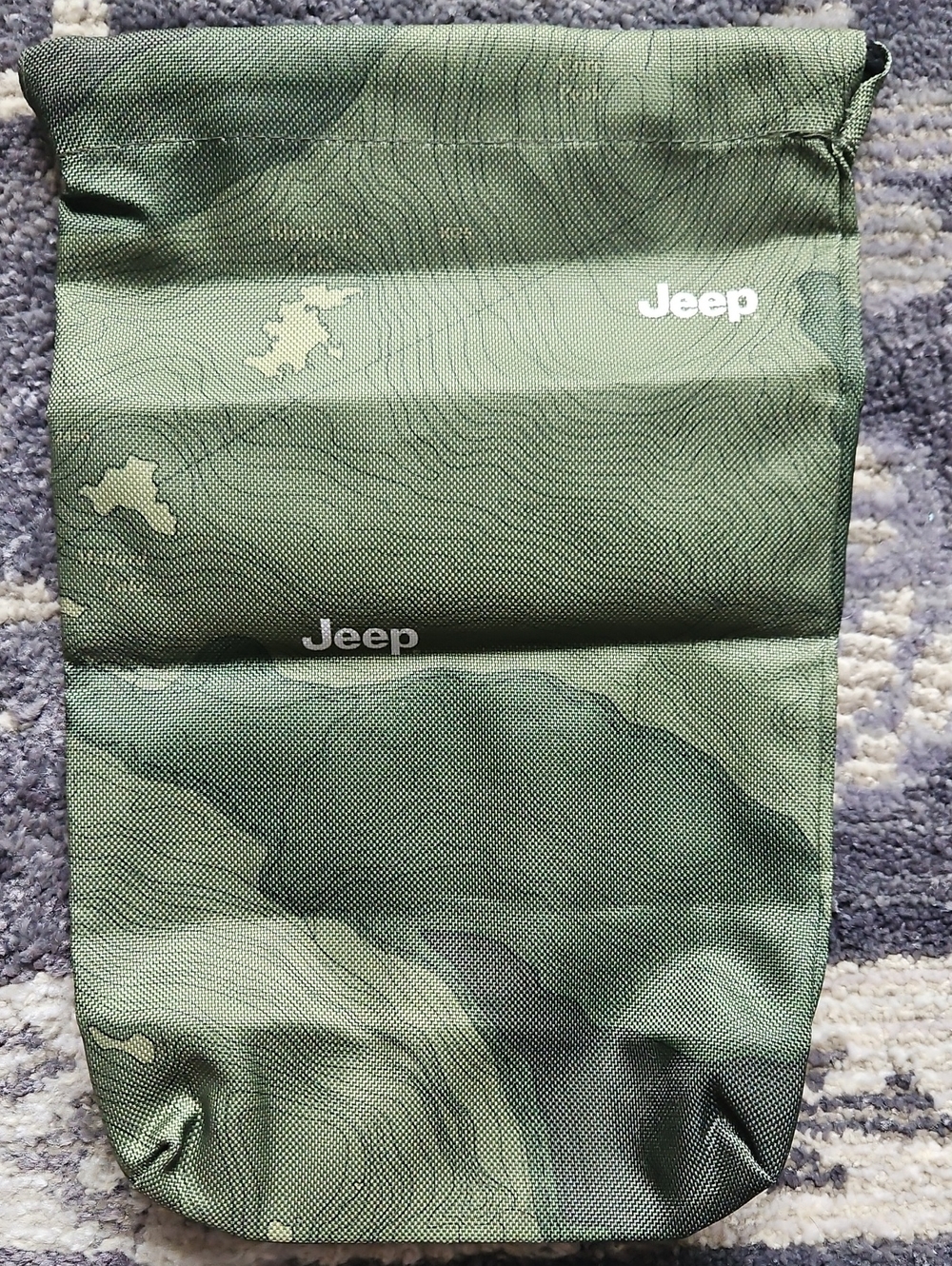 Jeep Olive Green Camouflage Nylon Pouch